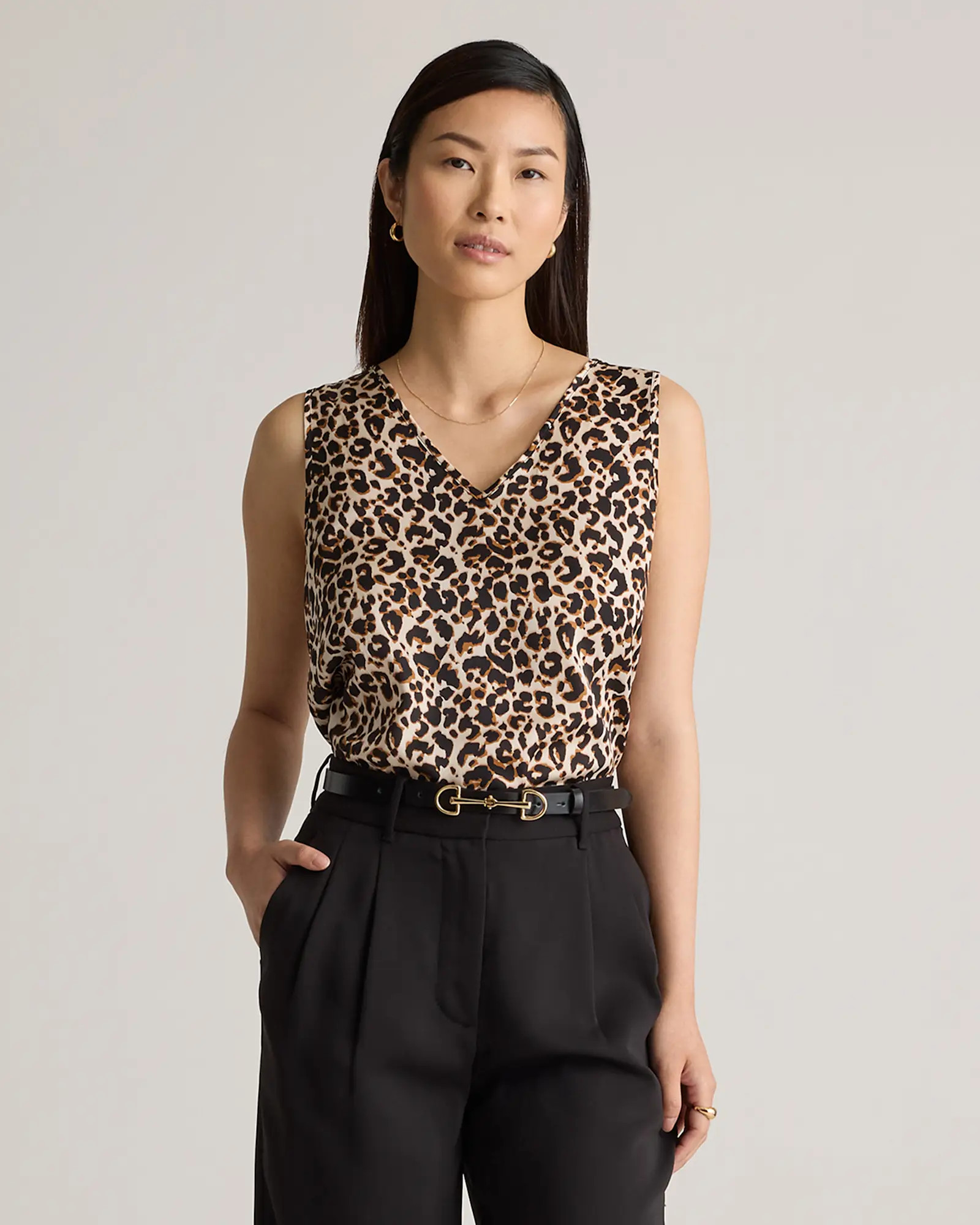 Washable Stretch Silk Tank | Quince