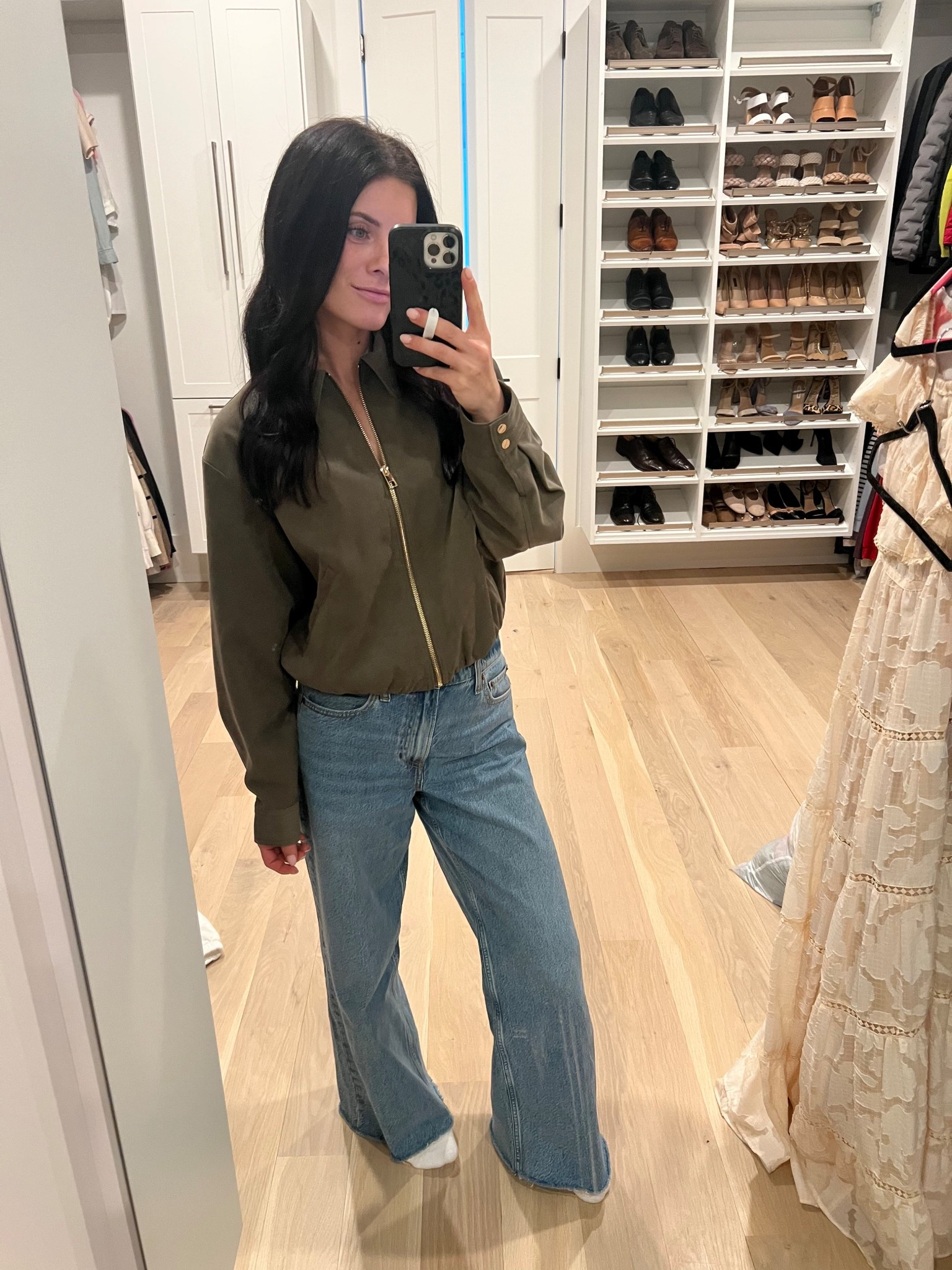 OOTD details: xs in jacket/27S in jeans 

#LTKdayinmylife #LTKgrwm #LTKPetite