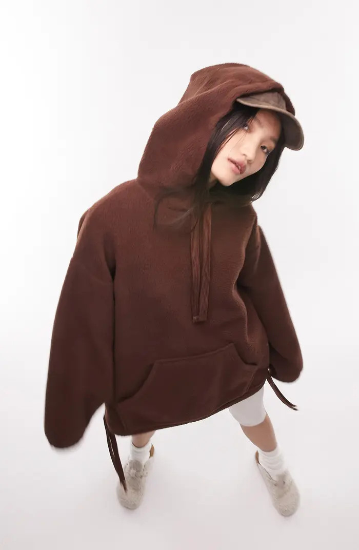 Oversize High Pile Fleece Hoodie | Nordstrom