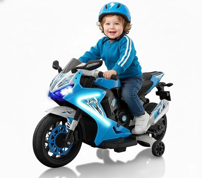 Kid Trax 6V Glow Electric Toddler Kids Motorcycle - Toddler Bike, Indoor/Outdoor Toys, Durable, L... | Amazon (US)