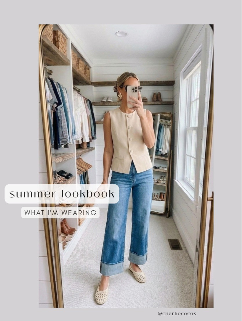 Butter yellow vests! Linen vests. Sunmer denim. Summer outfit ideas. Casual. Evereve. Anthropologie. Amazon top picks. Anthropologie but it's amazon. Tuckernuck but its amazon. Sam edelman flats.

#LTKootd #LTKSaleAlert #LTKTall