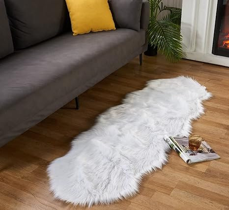 Ultra Soft Fluffy Rugs Faux Fur Rug Chair Cover Seat Pad Fuzzy Area Rug for Bedroom Floor Sofa Li... | Amazon (US)