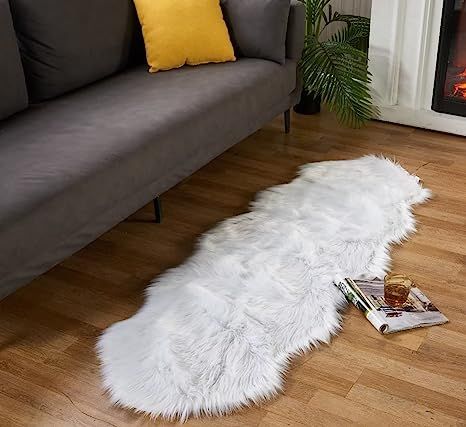 Ultra Soft Fluffy Rugs Faux Fur Rug Chair Cover Seat Pad Fuzzy Area Rug for Bedroom Floor Sofa Li... | Amazon (US)