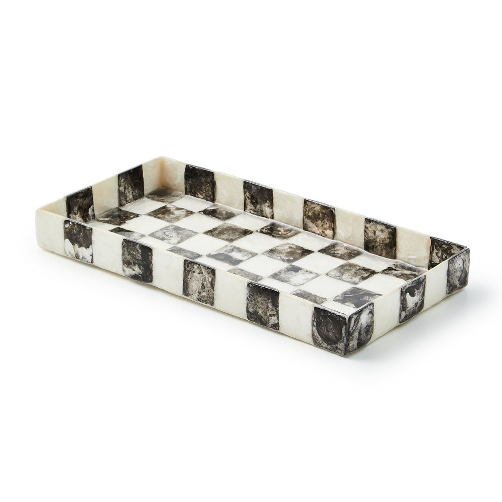 Courtly Check Capiz Vanity Tray | MacKenzie-Childs
