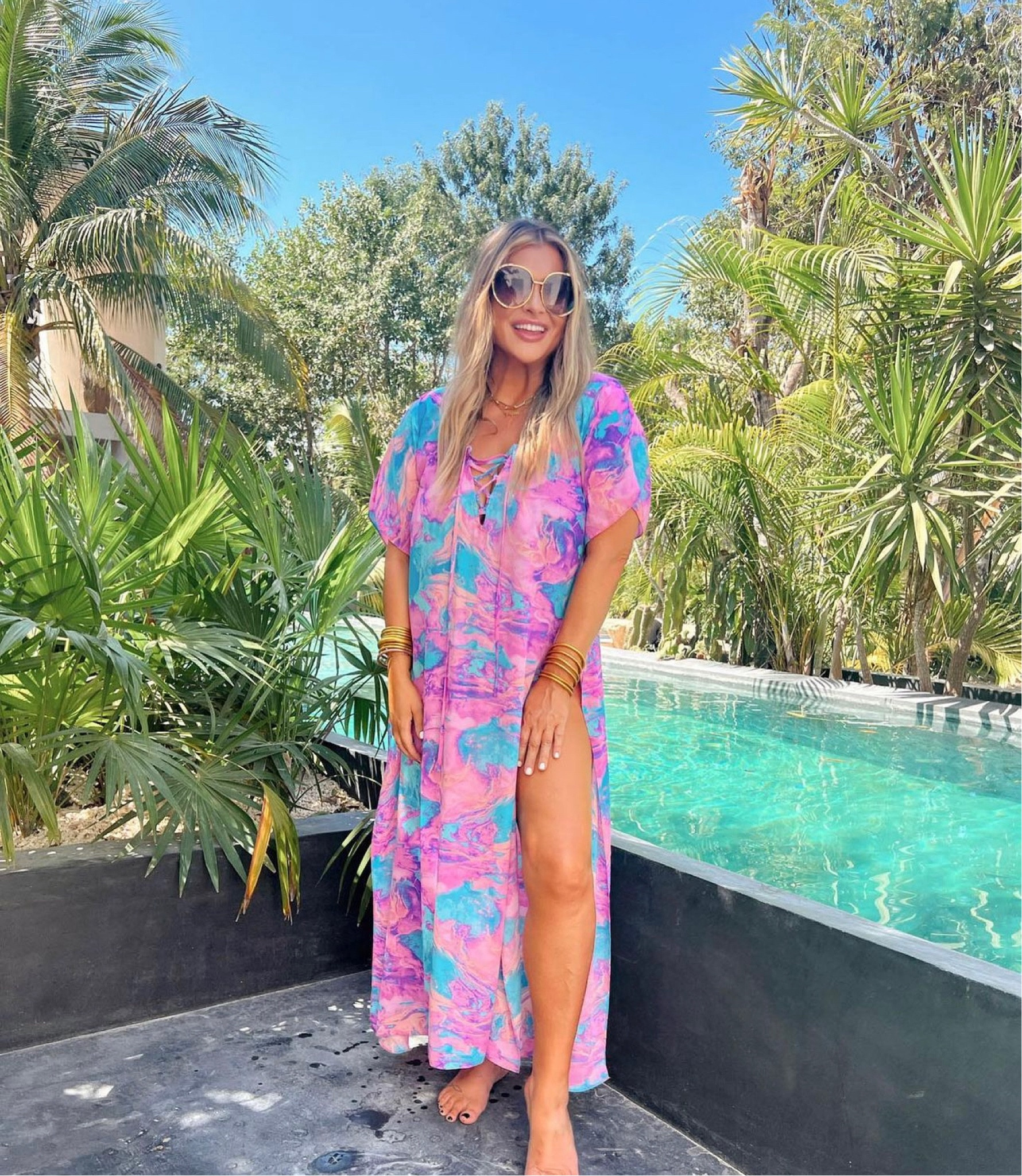 Summer uniform🌈 I wear a size M!
BuddyLove summer outfit vacation look caftan mom friendly outfit

#LTKFind #LTKstyletip #LTKtravel
