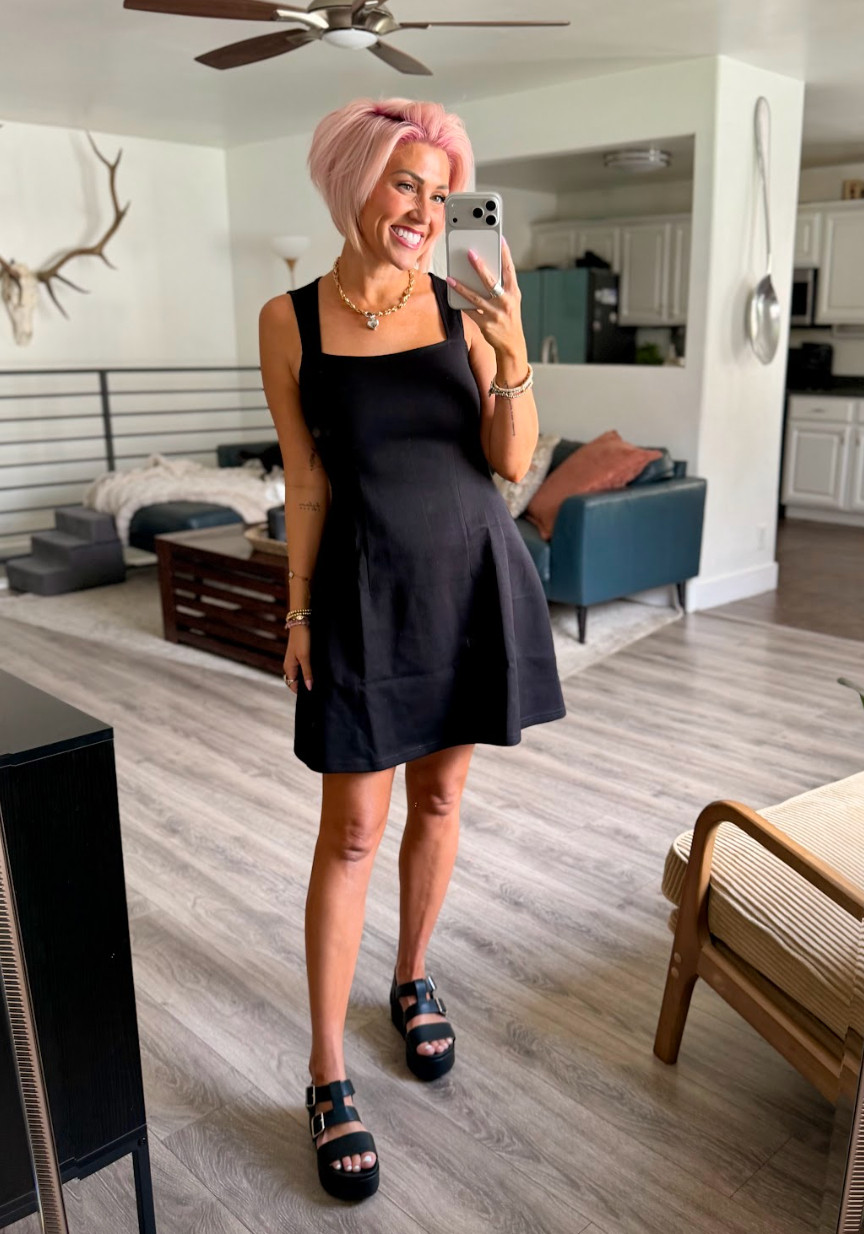 Lookin' fab in my new LBD! Perfect for a night out. Dress: Small // Sandals: TTS 

 #LTKootd #LTKOver40 #LTKSaleAlert