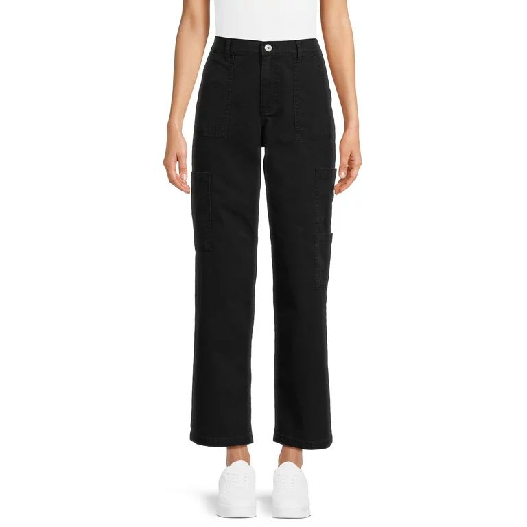 No Boundaries Juniors' Wide Leg Cargo Jeans, Sizes XS-XXXL | Walmart (US)