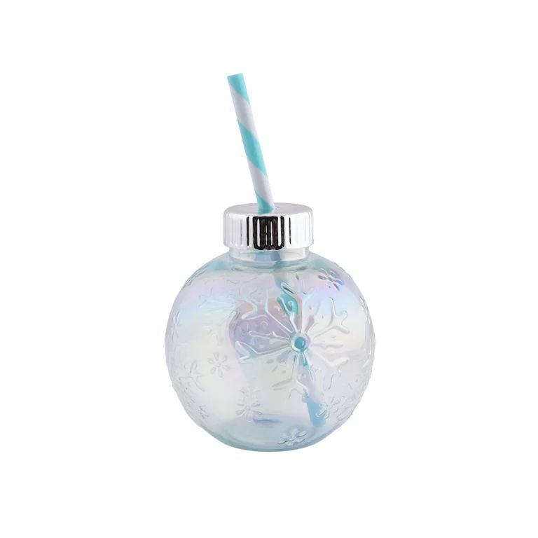 Holiday Time 20-Ounce Plastic Ornament Sipper- Iridescent | Walmart (US)