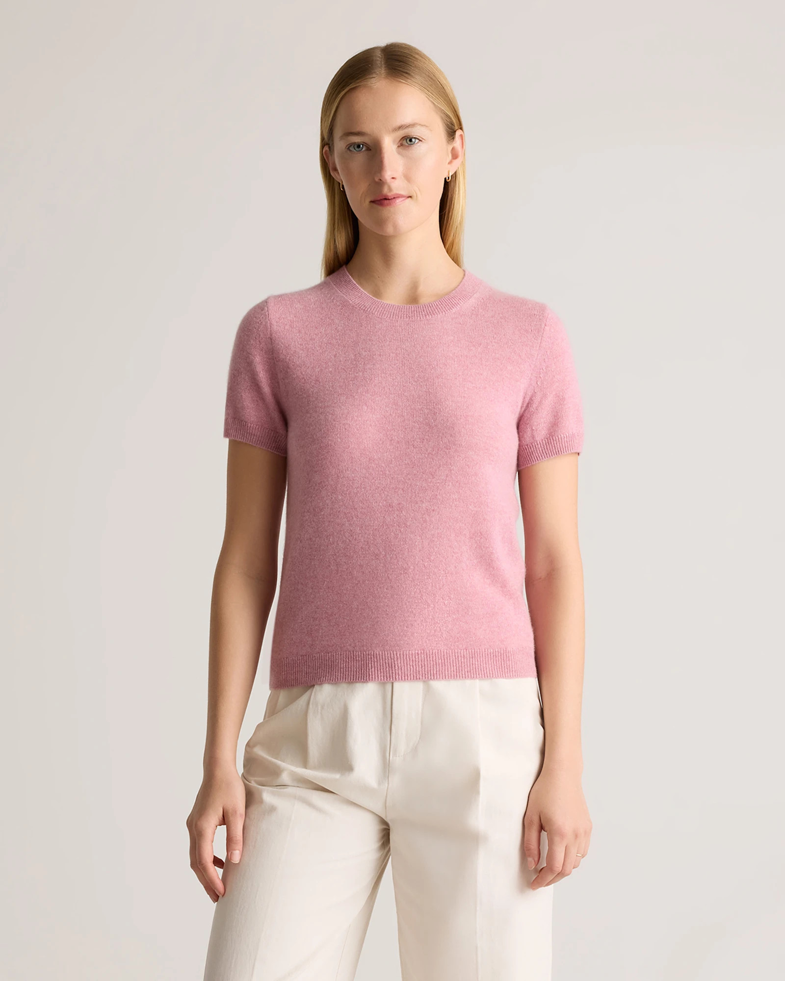 Cashmere Tee | Quince in Mauve Mist | Quince