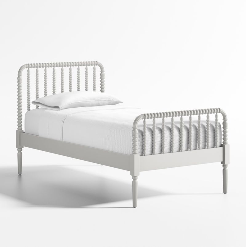 Jenny Lind Grey Kids Twin Bed + Reviews | Crate & Kids | Crate & Barrel