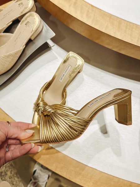 Manolo dupe 
Gold sandal heels


#LTKstyletip #LTKshoecrush #LTKFind
