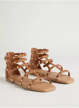 Studded Gladiator Sandal (WW) | Torrid (US & Canada)