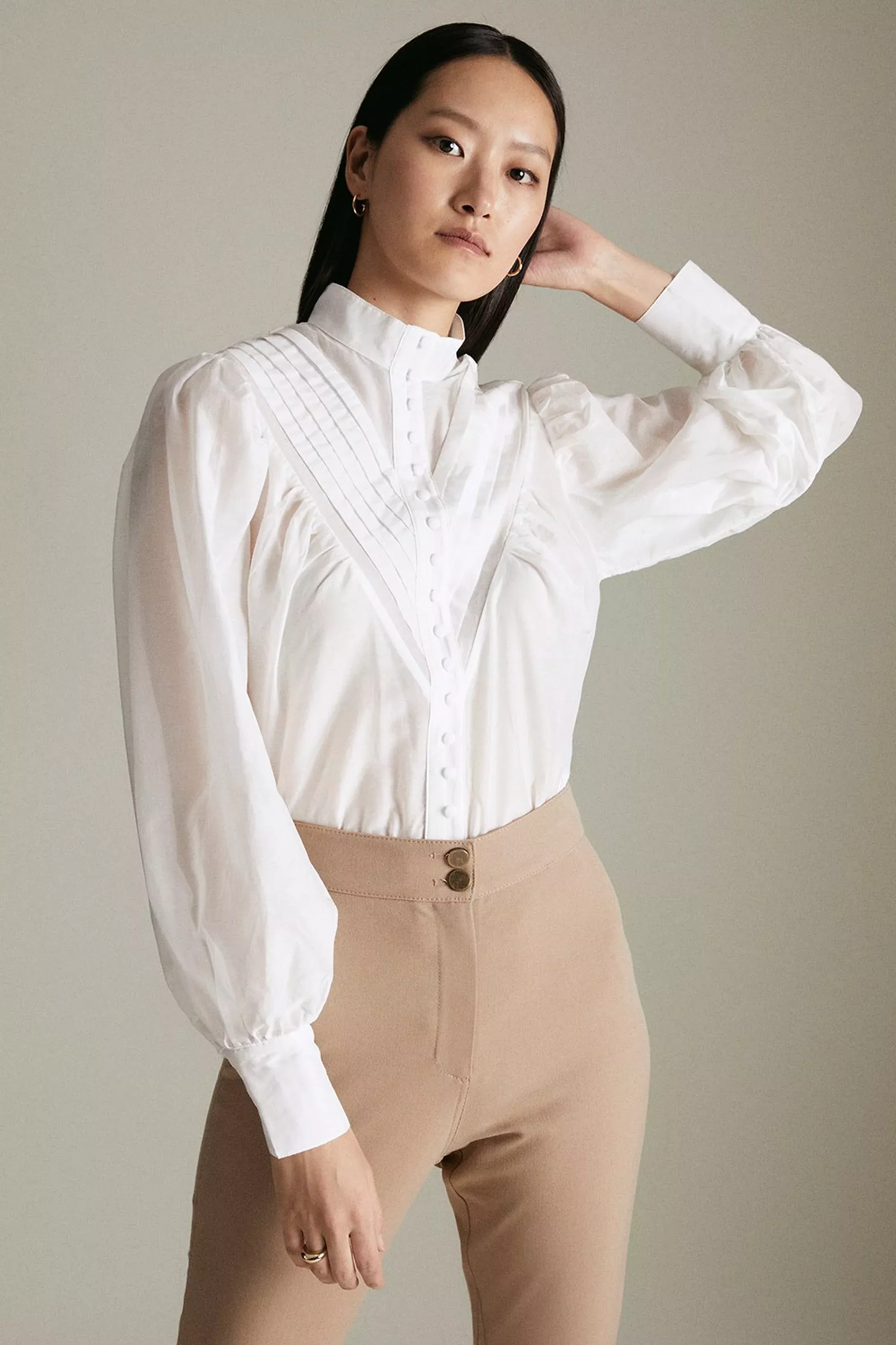 Silk Blend Woven Shirt curated on LTK