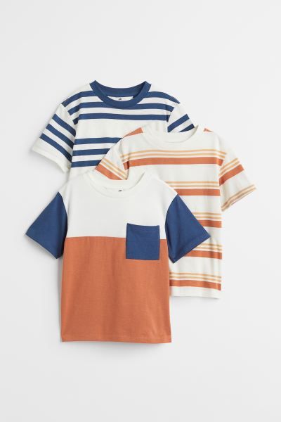 Relaxed-fit T-shirt in soft cotton jersey. Ribbed neck, dropped shoulders, and wide sleeves. | H&M (US)