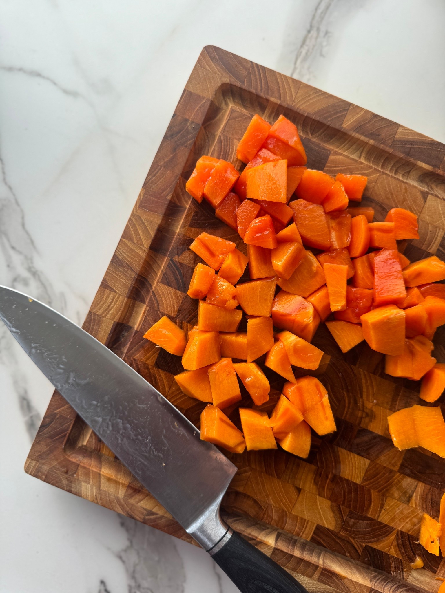 My favorite cutting board (she doubles as a charcuterie board). She’s thick & durable. Looks luxury but is affordable.