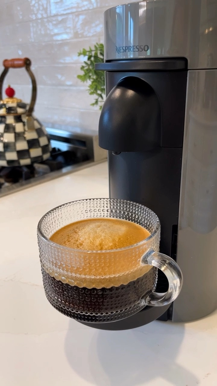 Nespresso coffee machine makes the best cup of coffee or espresso. Perfect creamy creama on top. Smells like a coffee shop in your home 

#LTKSaleAlert #LTKFindsUnder100 #LTKHome