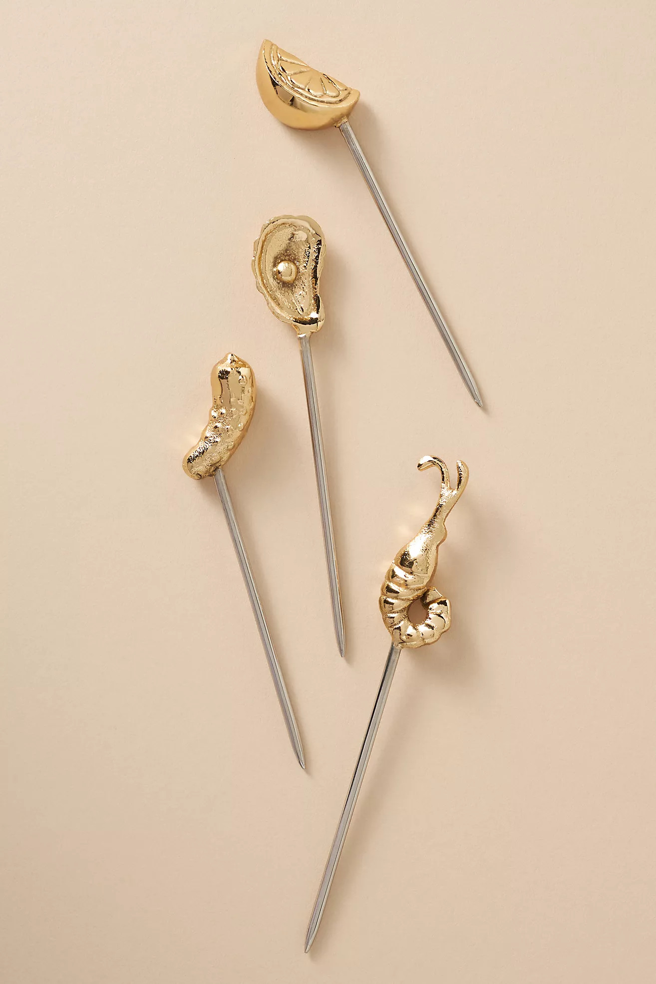 Gamba Cocktail Picks, Set of 4 | Anthropologie (US)