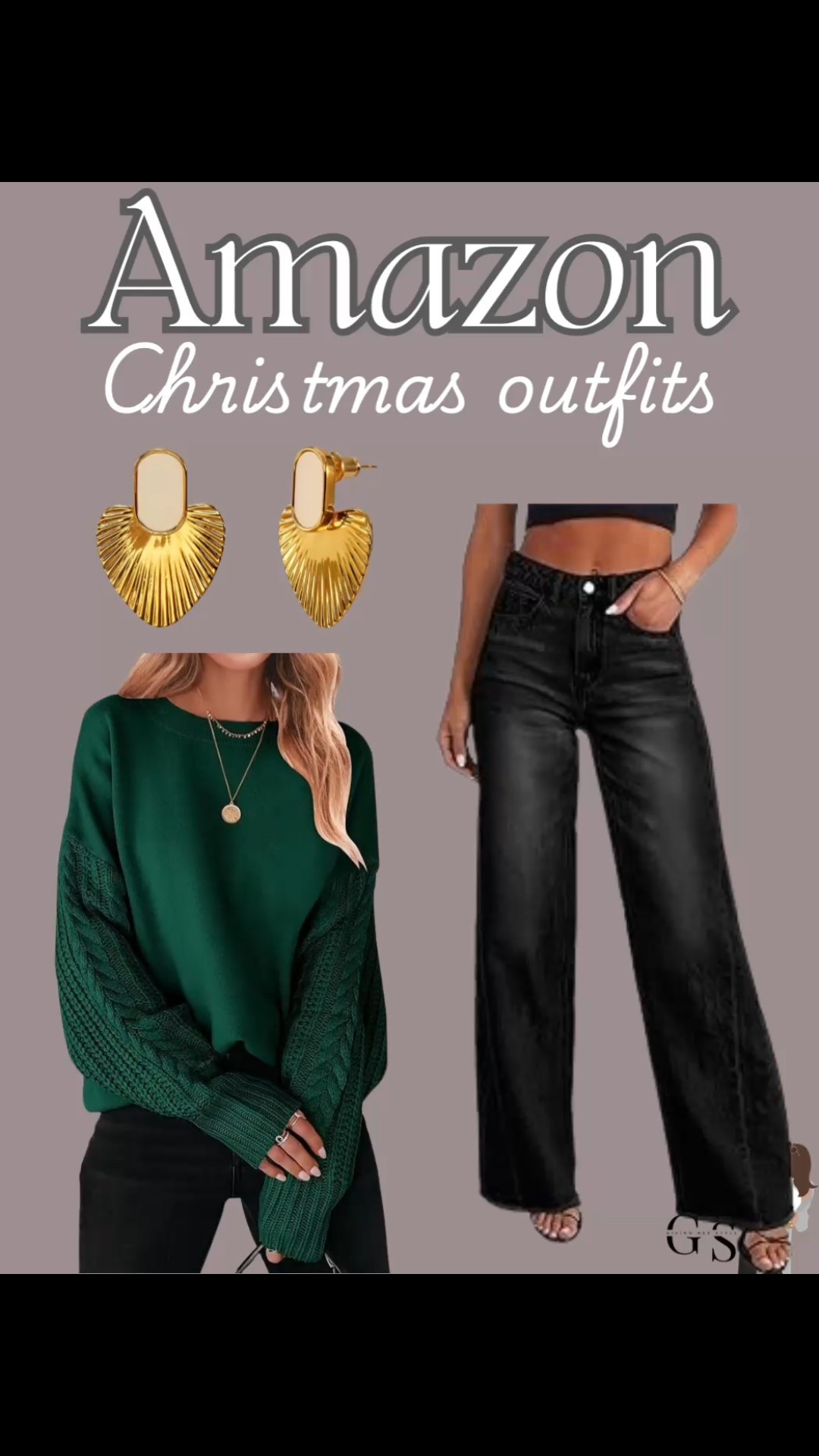 Holiday outfit from Amazon 

| amazon, sweater, green sweater, work Christmas party, Christmas dinner outfit, black jeans, gold earrings, skirt, satin, amazon fashion, amazon Christmas outfit, Christmas dress, amazon holiday outfit, sequin pants, winter fashion, Christmas party outfit, festive outfits, new years outfit, winter fashion, sweater, earrings, Christmas earrings, what to wear, heels, bows, bow heels, bow earrings, coquette 
#amazonfashion #amazonchristmas #christmasoutfit #holidayfashion

#LTKHoliday #LTKFindsUnder50 #LTKFindsUnder100