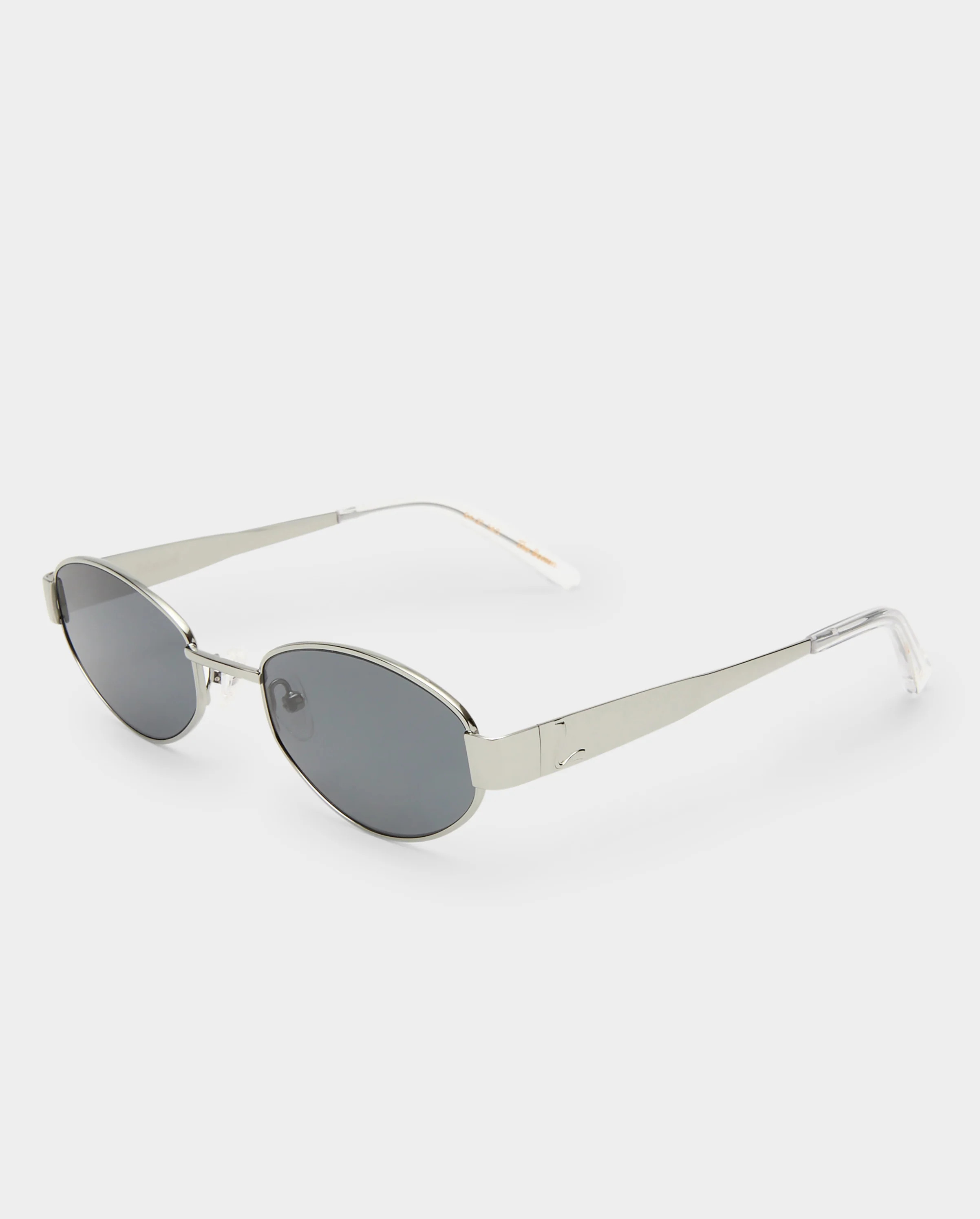 The Boston Silver Female Oval Sunglasses | Luv Lou | Luv Lou