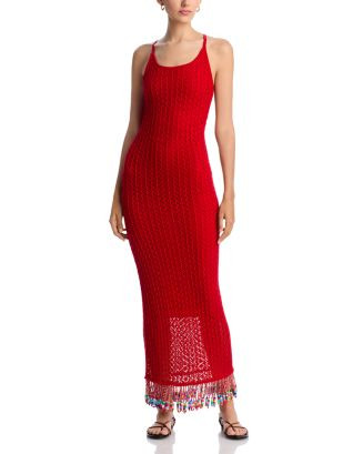 Capittana Ali Beads Red Dress Swim Cover-Up - Exclusive  | Bloomingdale's Women | Bloomingdale's (US)