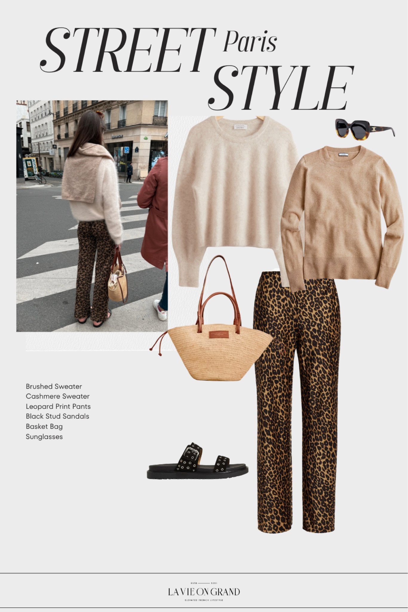 Paris street style inspiration 
What to wear 
Summer Outfit 
Animal Print 

#LTKOver40 #LTKSeasonal #LTKStyleTip