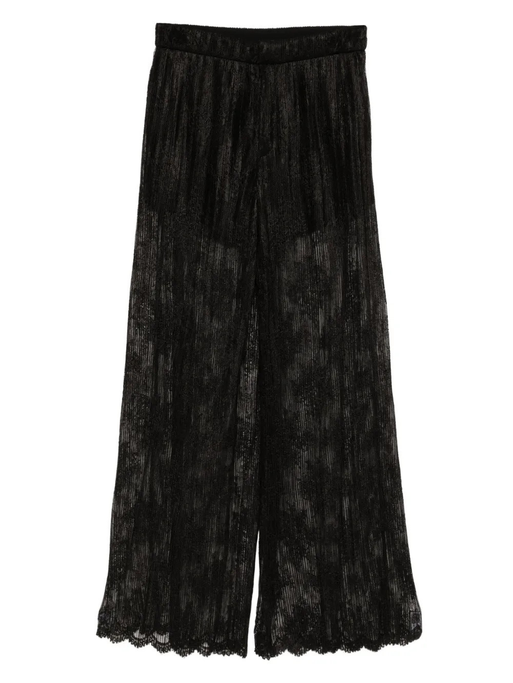 Quetsche pleated lace trousers - Black | Farfetch Global