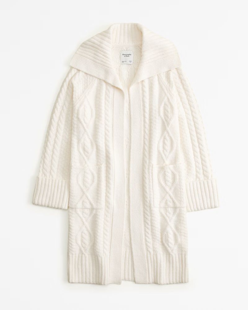 Cable Duster Cardigan | Abercrombie & Fitch (US)