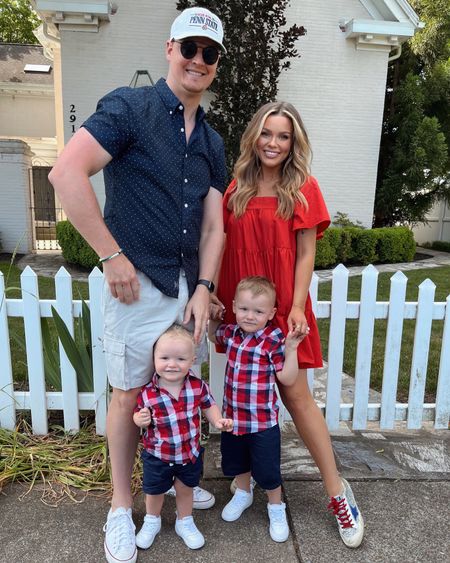 Memorial Day Family Outfits! Also good for the 4th of July. Dress here is Abercrombie from last year but linking similar + the boys exact outfits! 

#LTKSeasonal #LTKfamily #LTKkids