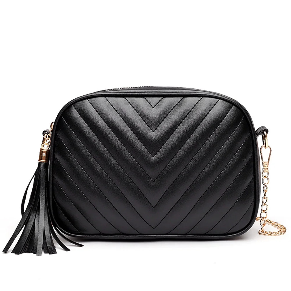 Women’s Fashion Crossbody BagsChain Strap Quilted Designer small square bag Shoulder Bag - blac... | Walmart (US)