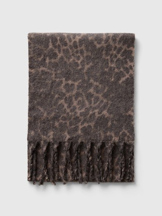 Leopard Fringe Scarf | Gap (CA)
