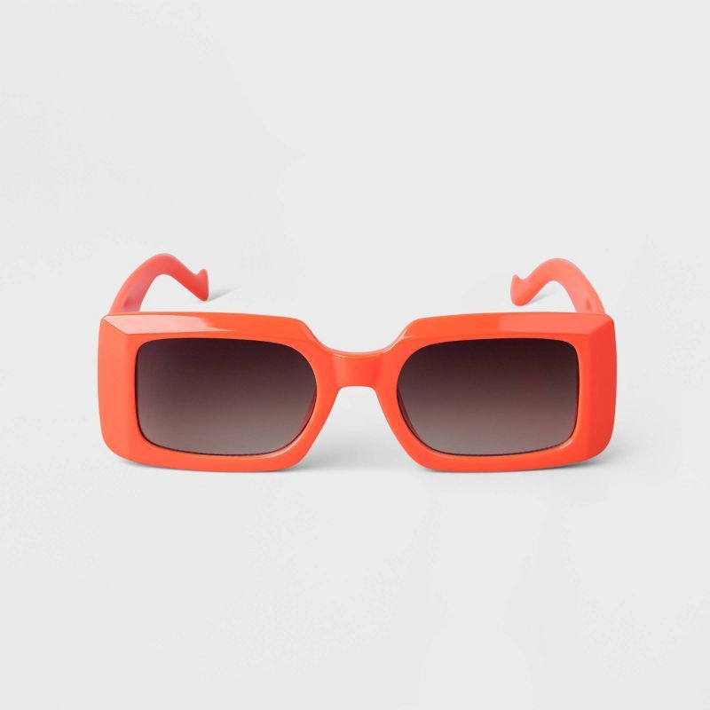 Women's Plastic Rectangle Sunglasses - A New Day™ | Target