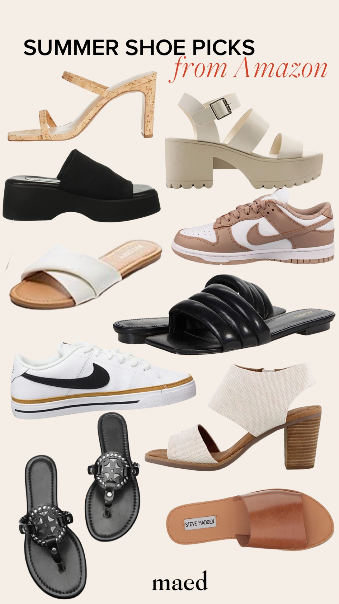 Amazon summer shoes, Amazon sandals, Amazon heels, Amazon sneakers, Amazon heels, Nike sneakers, Steve Madden shoes, toms shoes, soda shoes, slide on shoes 

#LTKunder100 #LTKshoecrush #LTKstyletip
