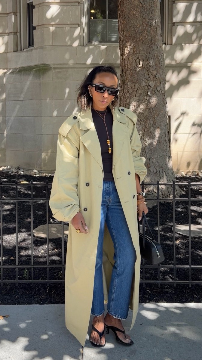 Comment LINK and I’ll send everything.

When you don’t know what to wear, come back to this. This is your formula for looking chic every single time.

The right tee.
The perfect jeans.
Kitten heels.
An oversized trench for that effortless look.
Sunglasses and a bag to finish it off.

Don’t overthink it. This will never fail you.

When you don’t know what to wear, this outfit formula using a t shirt, jeans, kitten heels, an oversized trench coat, and minimal accessories will always give you a chic and effortless look.

#LTKootd #LTKgrwm