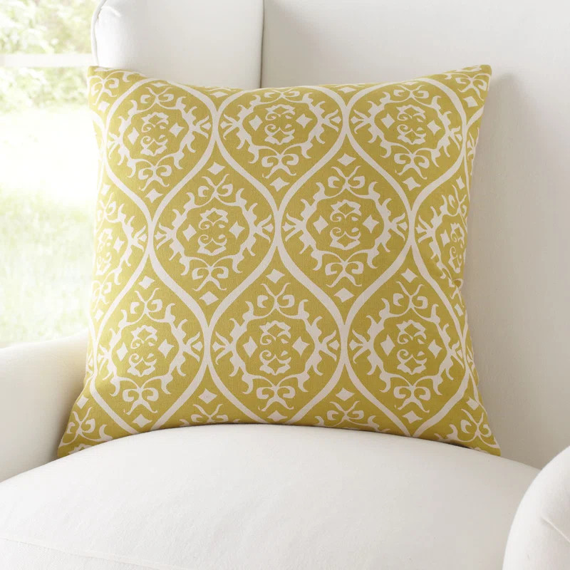Arlie Cotton Damask Throw Pillow Cover | Wayfair North America