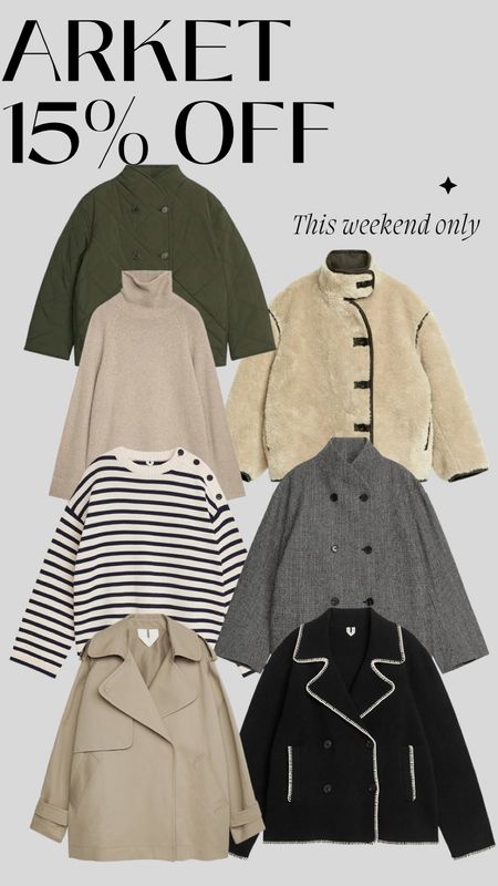 15% off Arket - this weekend only 

Autumn clothes 