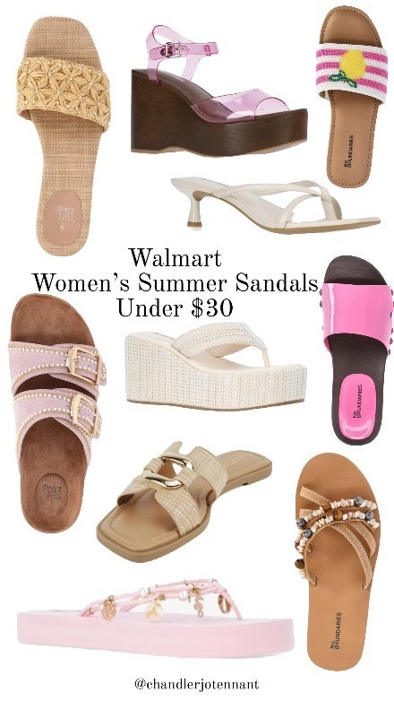 Walmart summer sandals under $30 
I love the charms and seashells!!!! Most under $25
So cute!!!!

#LTKgrwm #LTKootd #LTKSeasonal