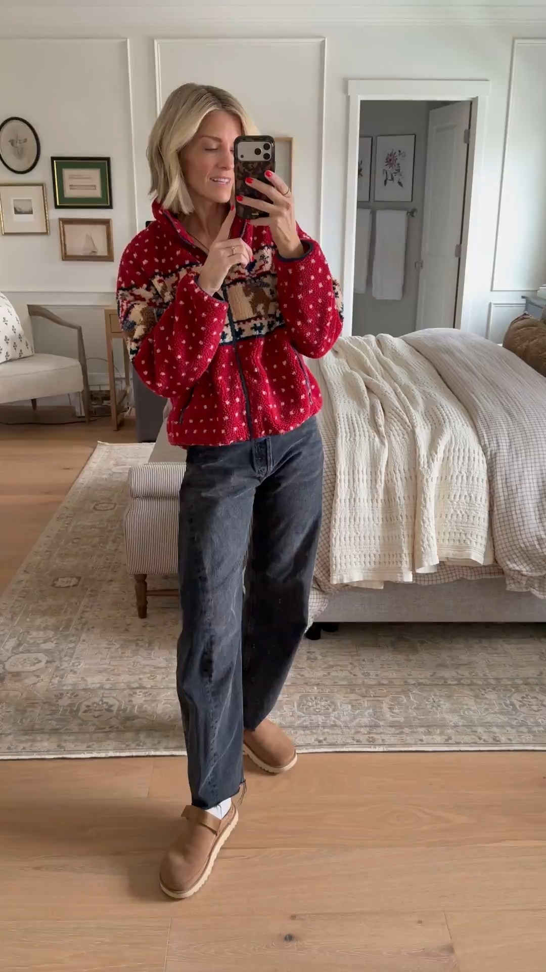 You guys have been LOVING this fleece just as much as me! The cutest holiday style, and a great gift. I did my normal size small! 

#LTKHoliday