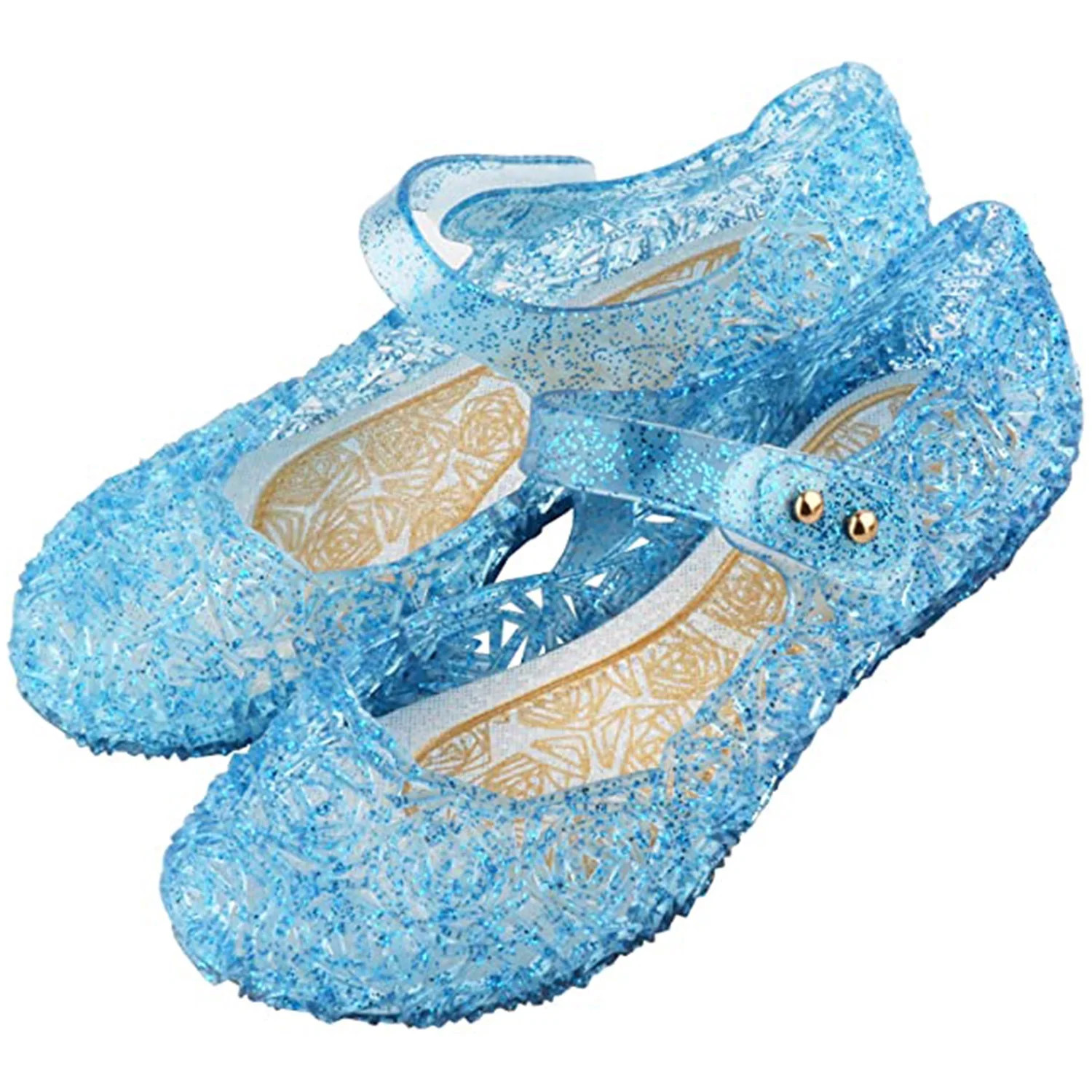 Kamo Princess Costumes Jelly Flats Shoes, Cosplay Birthday Party Dress Up Sandals for Little Girl... | Walmart (US)