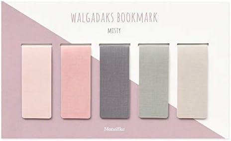 Monolike Magnetic Bookmarks Misty, Set of 5 | Amazon (US)
