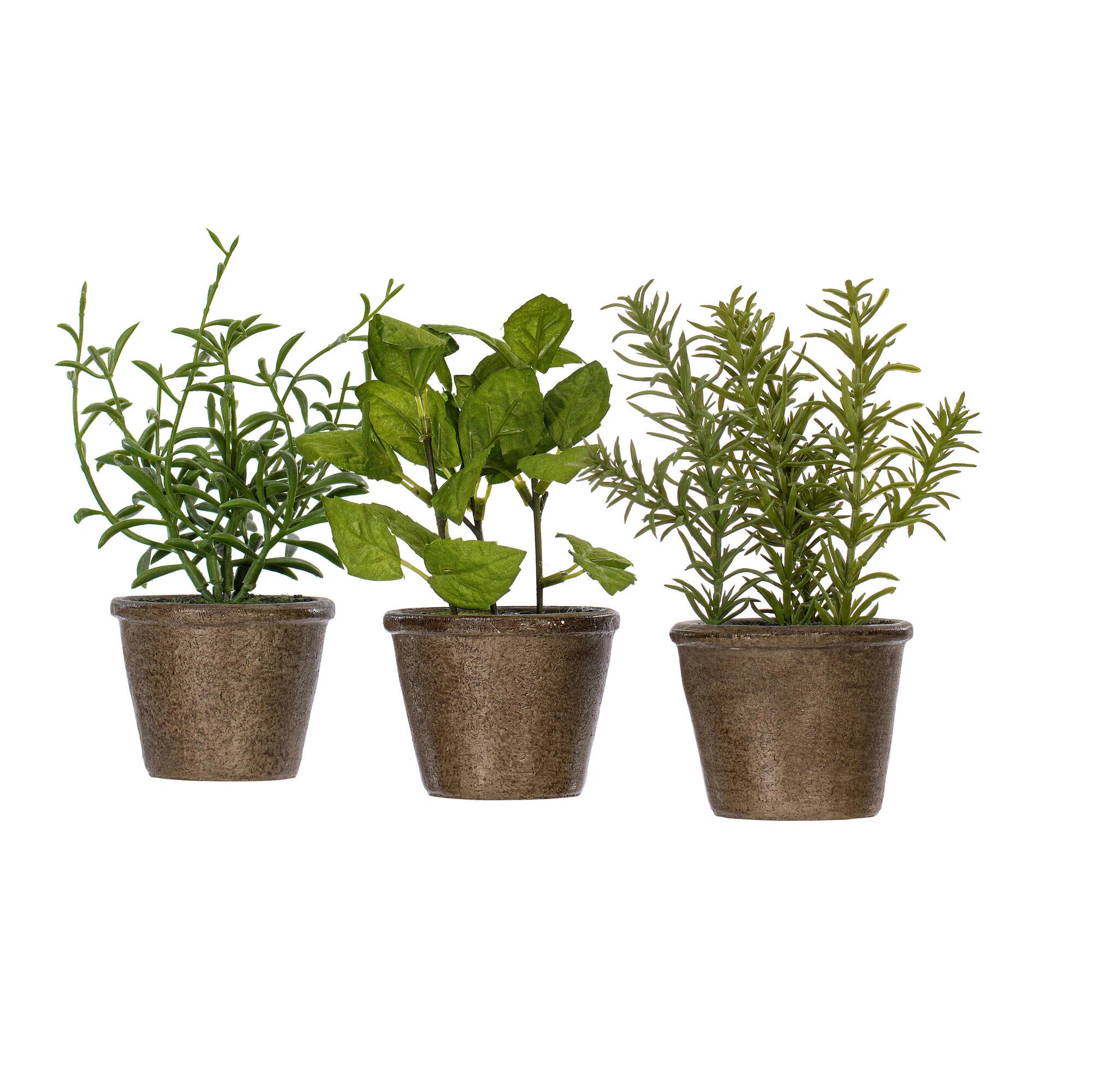 7'' Faux Herbs Plant in Pot | Wayfair North America