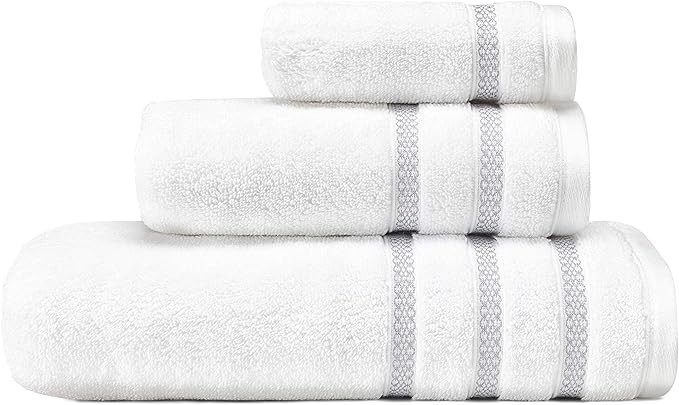 Vera Wang - Bath Towels, 100% Soft & Absorbent Terry Cotton, Low Linting and Fade Resistant, Medi... | Amazon (US)