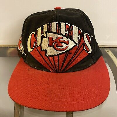 Vintage Logo 7 Red Kansas City Chiefs Bold Spell out Graphic Hat  | eBay | eBay US