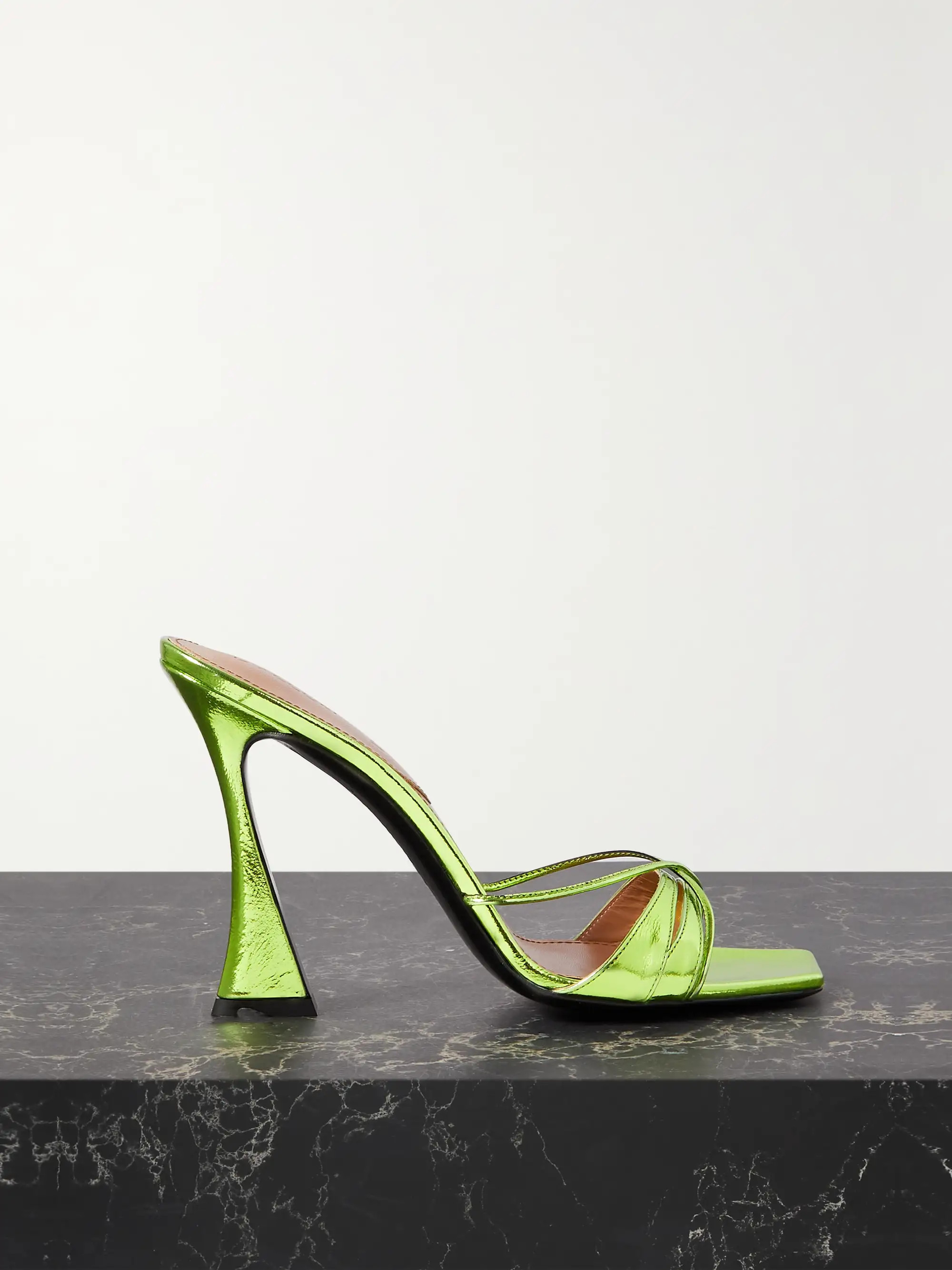 Lust metallic leather mules | NET-A-PORTER APAC