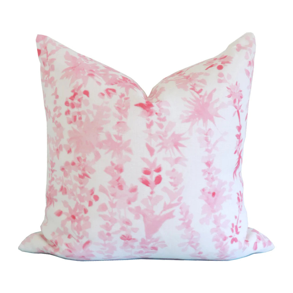 "Aster" in Pink Pillow Cover for Lo Home x Junior Sandler | Lo Home by Lauren Haskell Designs