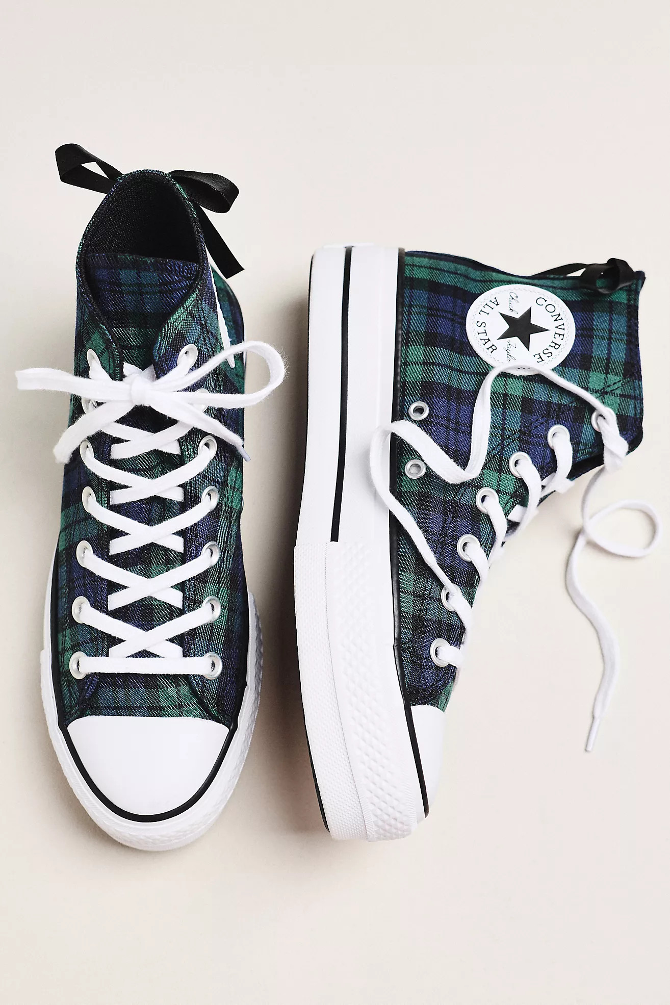 Converse Chuck Taylor All Star Lift Platform Plaid High-Top Sneakers | Anthropologie (US)
