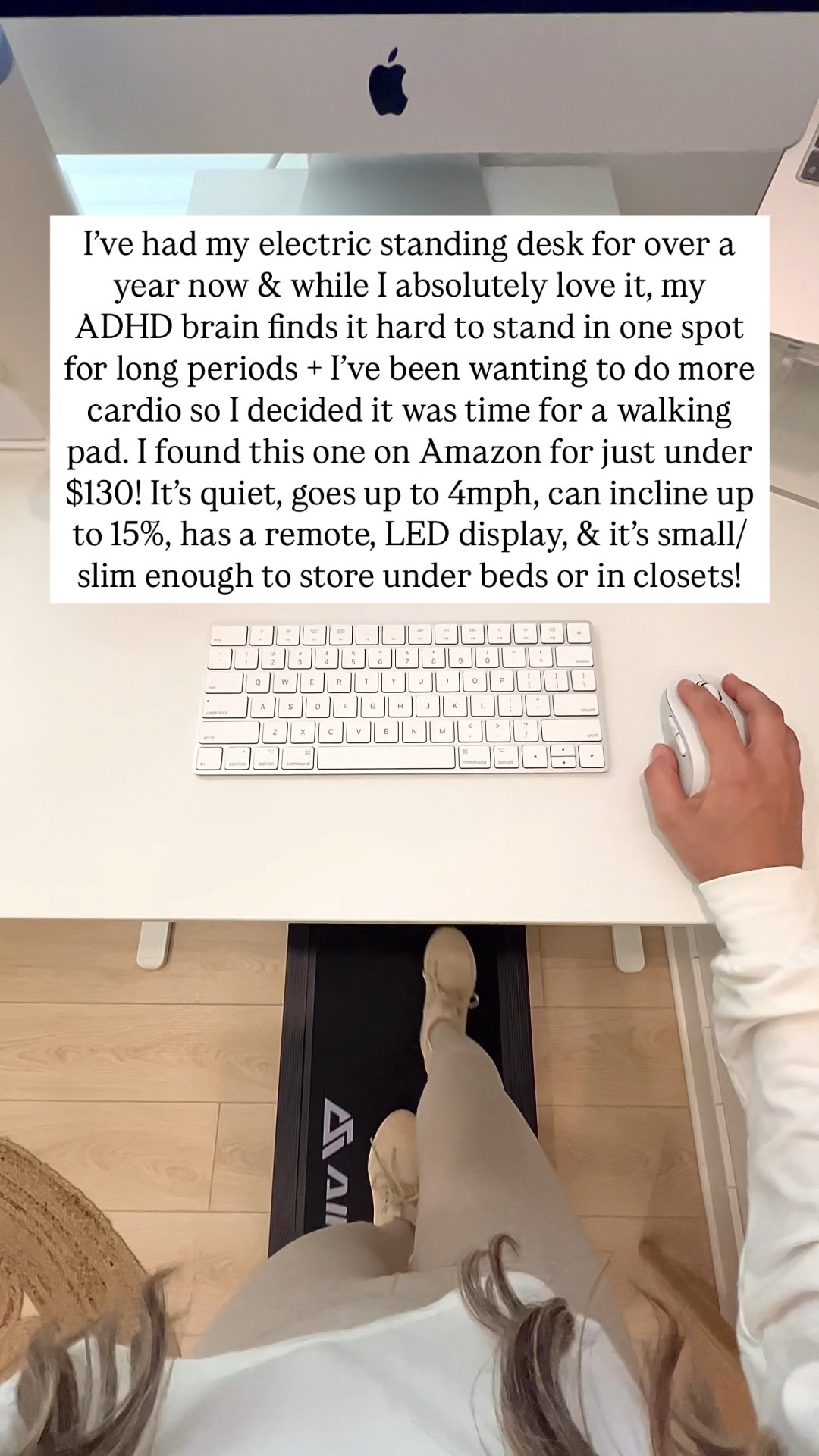 Walking pad treadmill, under desk treadmill, electric standing desk, office desk, computer desk, home office, home gym, amazon home, amazon finds, amazon must haves



#LTKActive #LTKWatchNow #LTKHome