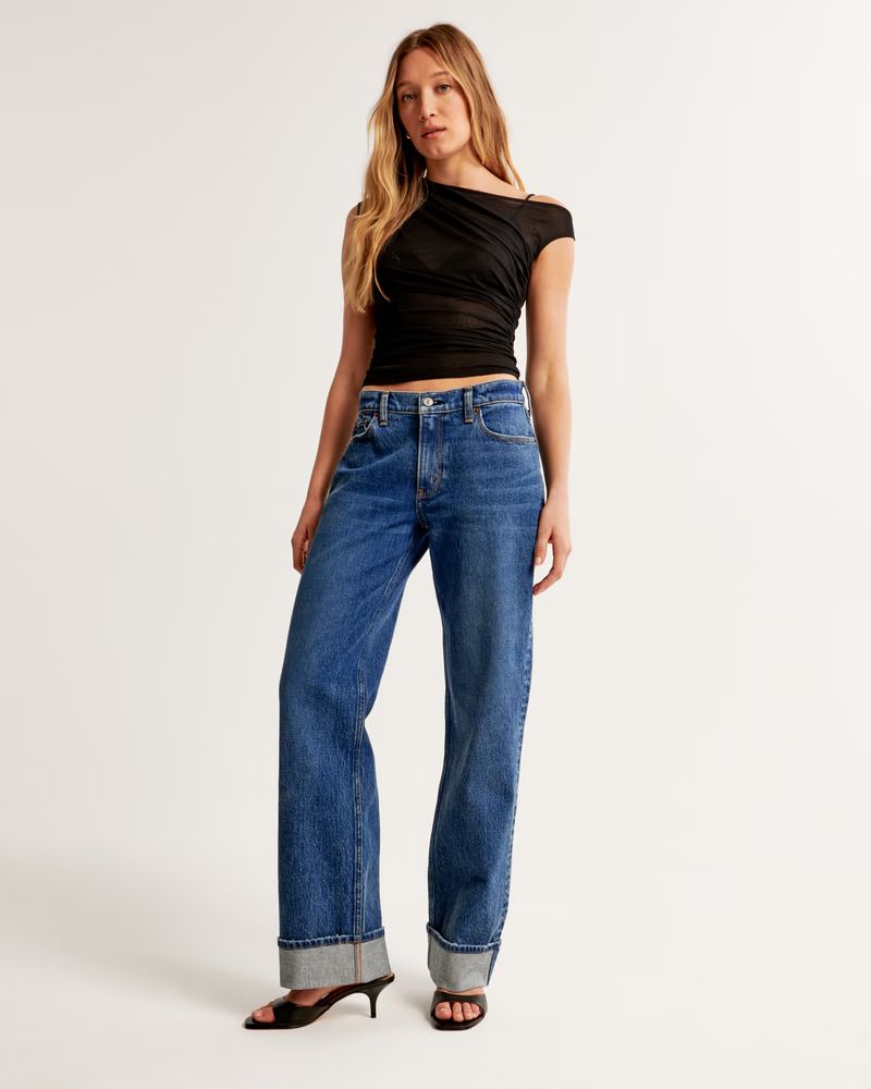 Women's Low Rise Baggy Jean | Women's Bottoms | Abercrombie.com | Abercrombie & Fitch (US)