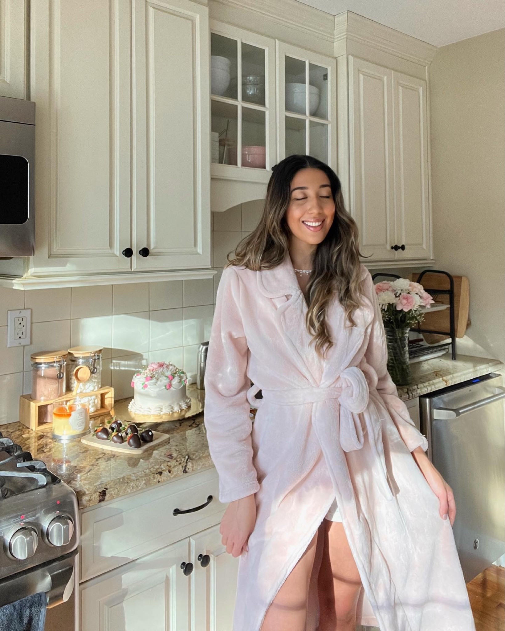 Entering My Princess Era 💕 with this Robe from Nordstrom. I also got it monogrammed in the back with my name in-store at the Nordstrom Monogramming Station. #selfcare #robe #pinkrobe #plushyrobe #longrobe 

#LTKHoliday #LTKsalealert #LTKGiftGuide