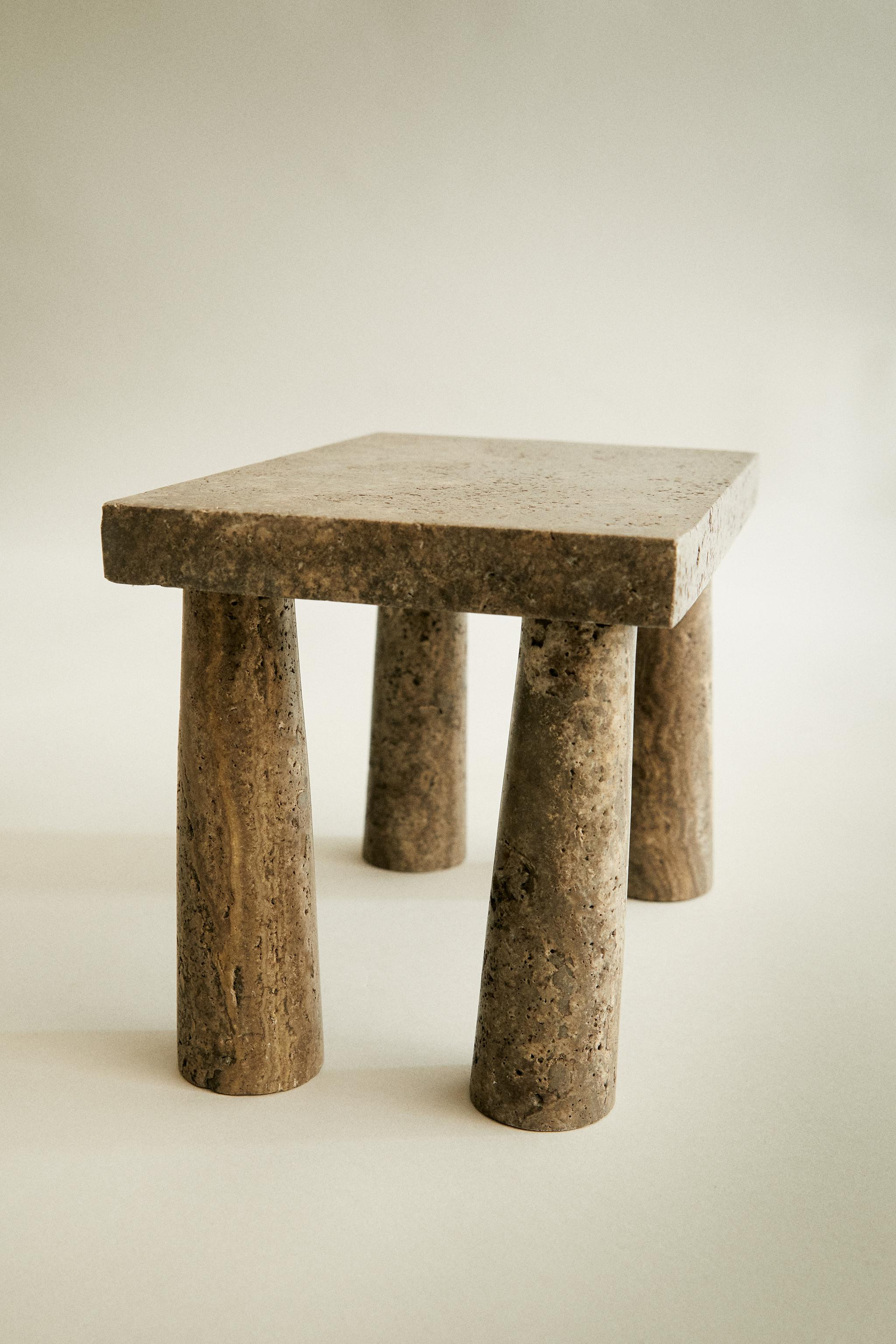 TRAVERTINE MINI SIDE TABLE | Zara US