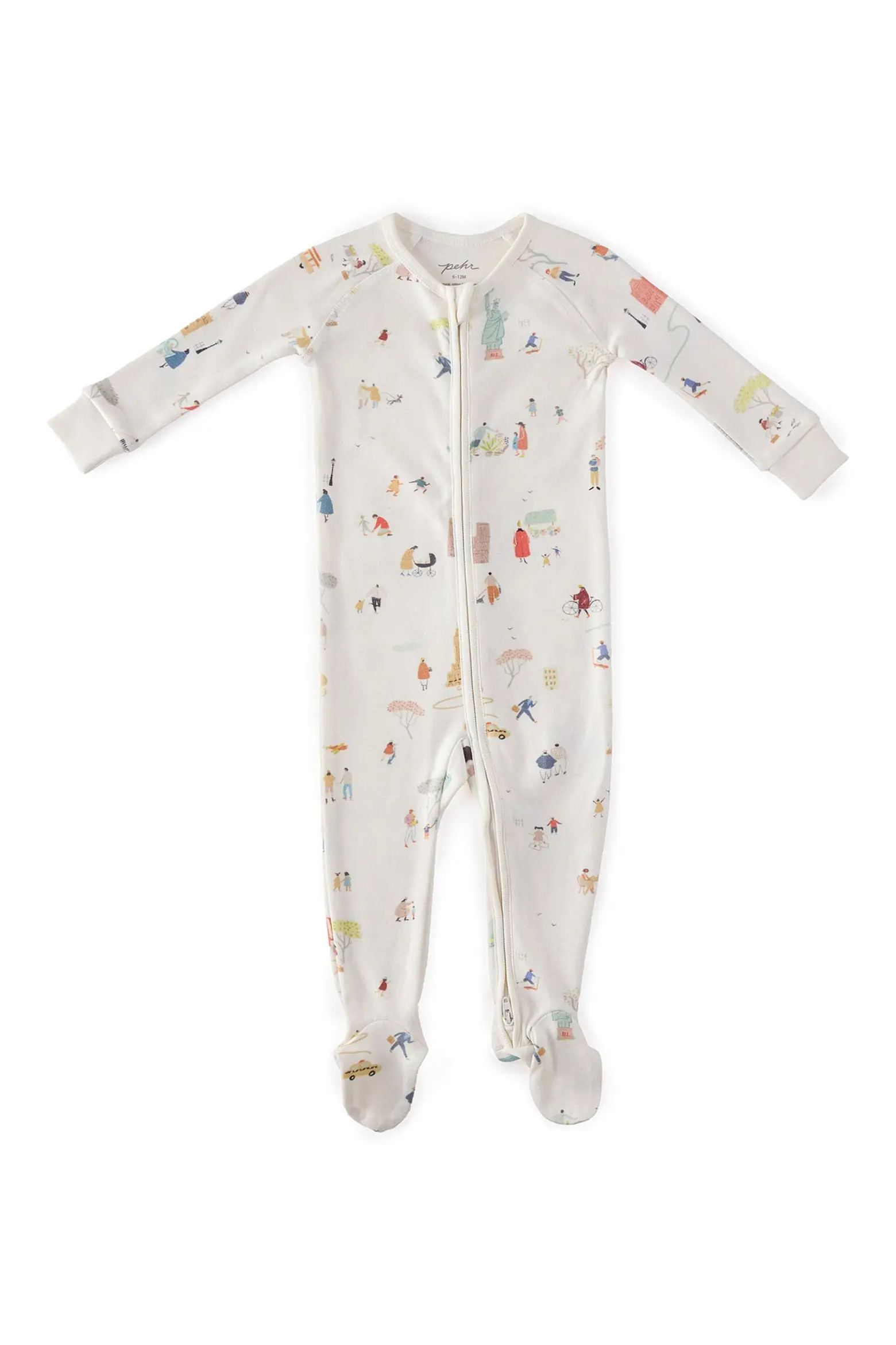 Print Rib Organic Cotton Footie (Men) | Nordstrom | Nordstrom
